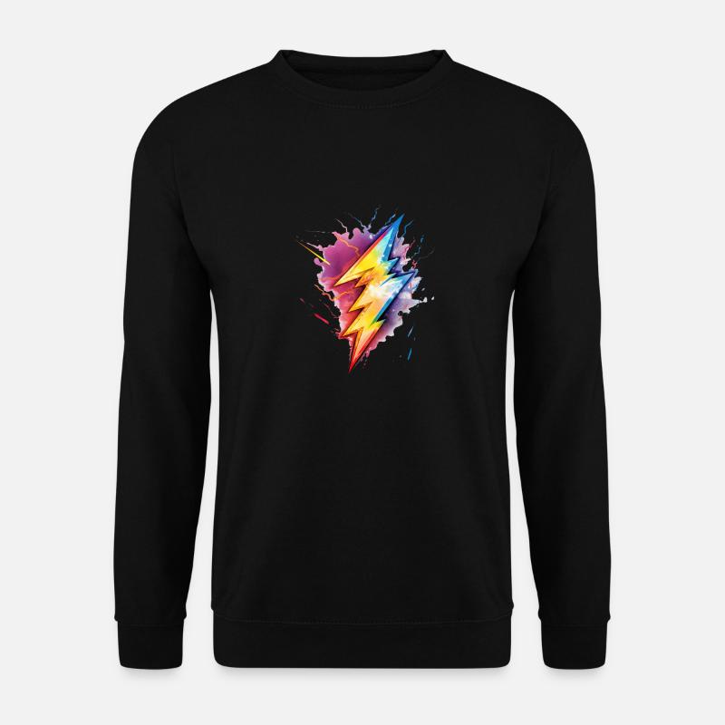 Rainbow Thunderstorm Magic-LGBT Pride - Unisex Sweatshirt - black