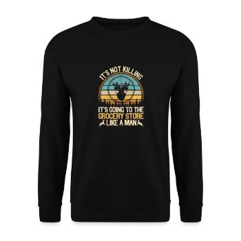 It's not about killing, it's about how a - Unisex Sweatshirt - black - Front - Alina (178cm) & Michal (187cm)