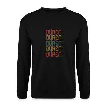 Düren Dürenerin Dürener Stadt Düren - Unisex Sweatshirt - black - Front - Alina (178cm) & Michal (187cm)