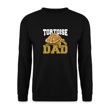 Turtle Men Father's Day Reptile Tortoise Dad - Unisex Sweatshirt - black - Front - Alina (178cm) & Michal (187cm)