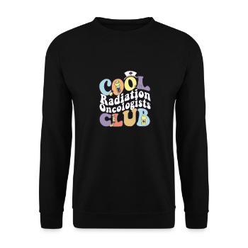 Cool Radiation Oncologists Club Rad Tech Squad - Unisex Sweatshirt - black - Front - Alina (178cm) & Michal (187cm)