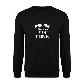 Aquarium Fish Tank Aquarist Fish Lovers - Unisex Sweatshirt - black - Front - Alina (178cm) & Michal (187cm)