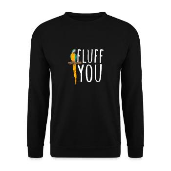 Yellow-breasted Macaw Parrot Blue And Yellow Macaw - Unisex Sweatshirt - black - Front - Alina (178cm) & Michal (187cm)