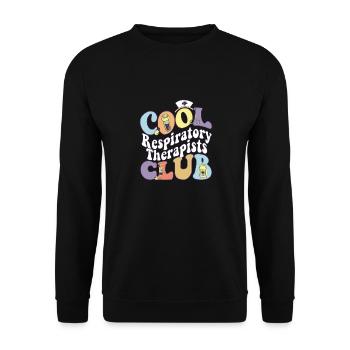 Cool Respiratory Therapists Club Medical - Unisex Pullover - Schwarz - Vorne - Alina (178cm) & Michal (187cm)