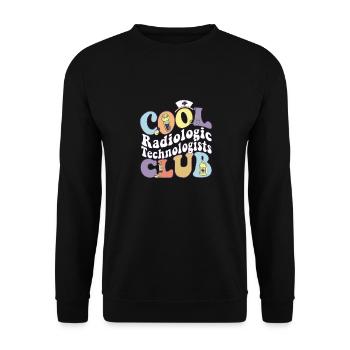 Cool Radiologic Technologists Club Rad Tech Squad - Unisex Sweatshirt - black - Front - Alina (178cm) & Michal (187cm)