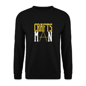 Handwerker Witzig Mechaniker Heimwerker Nägel - Unisex Pullover - Schwarz - Vorne - Alina (178cm) & Michal (187cm)