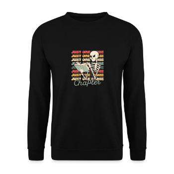 Buch lesen Lustige Bibliothek Leseliebhaber - Unisex Pullover - Schwarz - Vorne - Alina (178cm) & Michal (187cm)