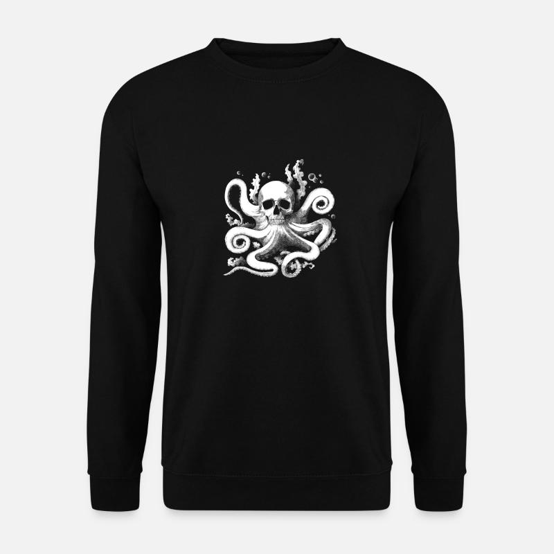 Skull octopus - Unisex Sweatshirt - black