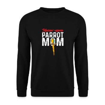 Yellow-breasted Macaw Parrot Blue And Yellow Macaw - Unisex Sweatshirt - black - Front - Alina (178cm) & Michal (187cm)
