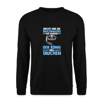 Kaffee Schullehrer Lehrer - Unisex Pullover - Schwarz - Vorne - Alina (178cm) & Michal (187cm)