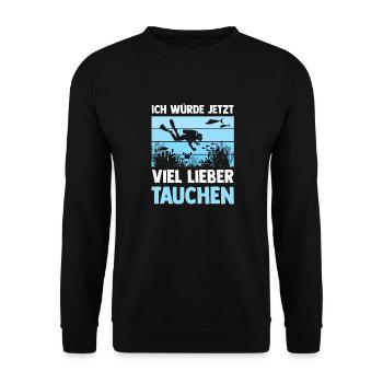 Schullehrer Lehrer - Unisex Pullover - Schwarz - Vorne - Alina (178cm) & Michal (187cm)