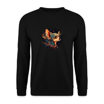Chihuahua - Electronic Music Techno Festival - Unisex Sweatshirt - black - Front - Alina (178cm) & Michal (187cm)