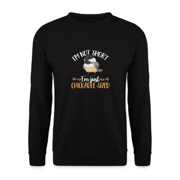 Observation des oiseaux mésanges - Sweat-shirt Unisexe - noir - Devant - Alina (178cm) & Michal (187cm)