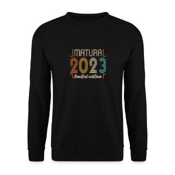 Matura Jeunes Filles Femmes et Hommes Matura 2023 - Sweat-shirt Unisexe - noir - Devant - Alina (178cm) & Michal (187cm)