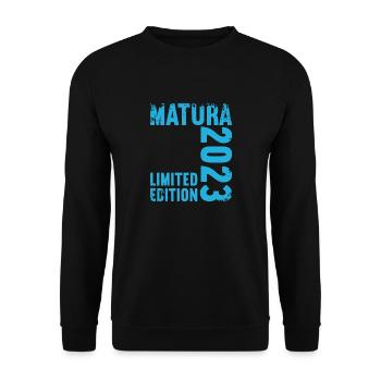 Matura Jeunes Filles Femmes et Hommes Matura 2023 - Sweat-shirt Unisexe - noir - Devant - Alina (178cm) & Michal (187cm)