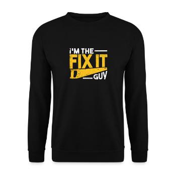 I'm the repairer type repair worker - Unisex Sweatshirt - black - Front - Alina (178cm) & Michal (187cm)