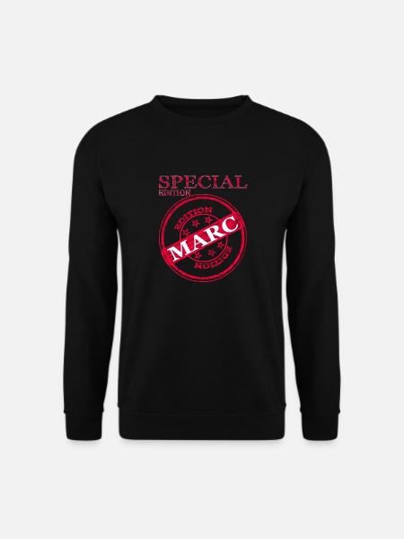 Ich bin Marc ich heiße Marc Special Geschenkidee - Unisex Pullover - Schwarz