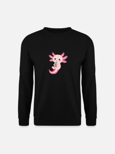 Axolotl Mexikanischer Salamander Lustiger Axolotl - Unisex Pullover - Schwarz