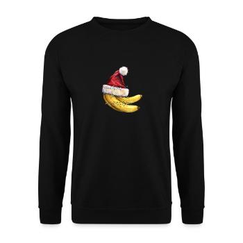 Amateur de fruits de banane Bananes drôles de bananes - Sweat-shirt Unisexe - noir - Devant - Alina (178cm) & Michal (187cm)