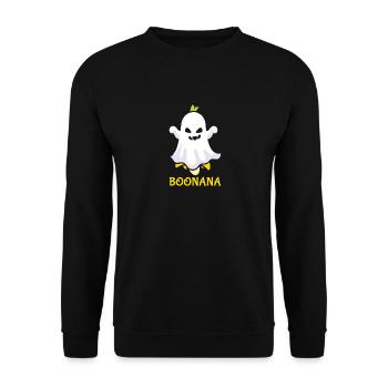 Amateur de fruits de banane Bananes drôles de bananes - Sweat-shirt Unisexe - noir - Devant - Alina (178cm) & Michal (187cm)