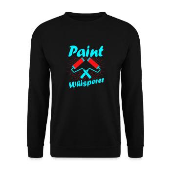 Paint Whisperer Job Professional Painter - Unisex Pullover - Schwarz - Vorne - Alina (178cm) & Michal (187cm)