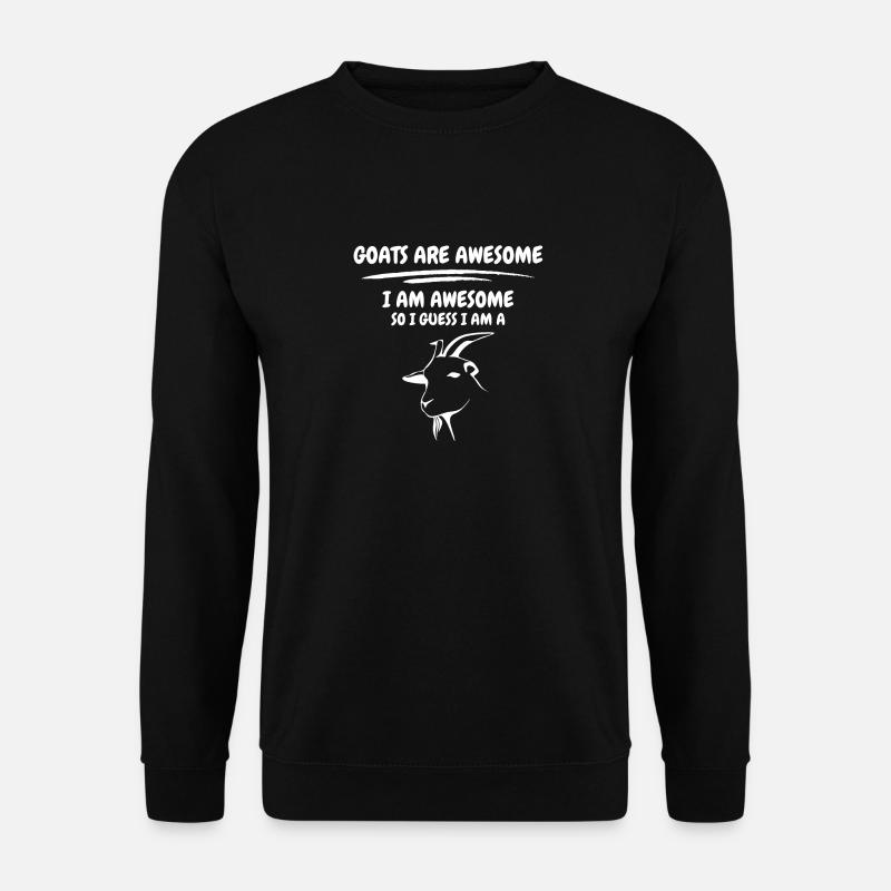 Funny goat saying - Unisex Sweatshirt - black