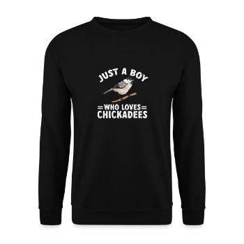 Observation des oiseaux mésanges - Sweat-shirt Unisexe - noir - Devant - Alina (178cm) & Michal (187cm)
