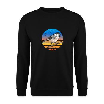 Observation des oiseaux mésanges - Sweat-shirt Unisexe - noir - Devant - Alina (178cm) & Michal (187cm)