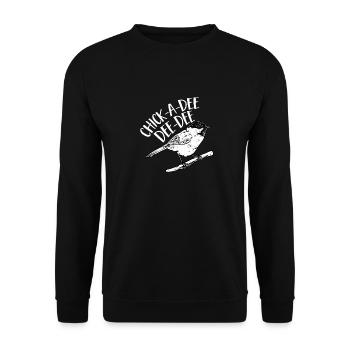 Observation des oiseaux mésanges - Sweat-shirt Unisexe - noir - Devant - Alina (178cm) & Michal (187cm)
