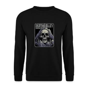 Funny death valley national park united states - Unisex Sweatshirt - black - Front - Alina (178cm) & Michal (187cm)