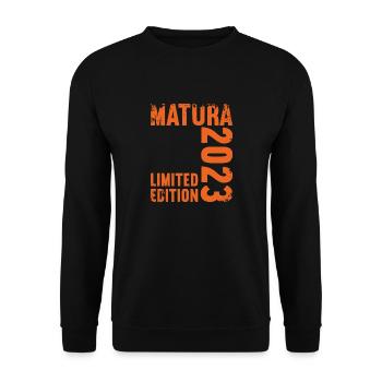 Matura Jeunes Filles Femmes et Hommes Matura 2023 - Sweat-shirt Unisexe - noir - Devant - Alina (178cm) & Michal (187cm)