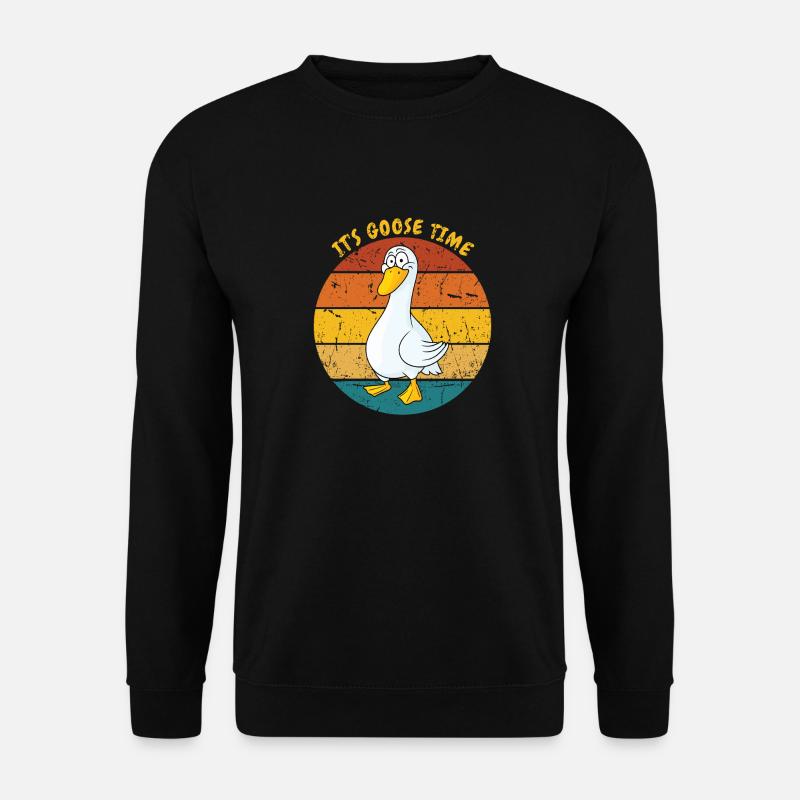 Gänsezeit - Unisex Pullover - Schwarz