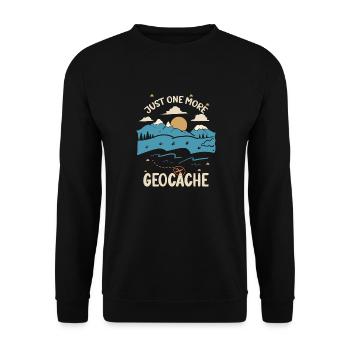 Juste une géocache Geocahing Geocahing de plus - Sweat-shirt Unisexe - noir - Devant - Alina (178cm) & Michal (187cm)