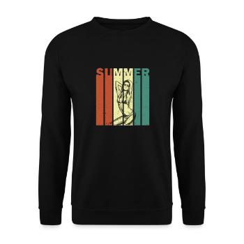 Summer Girl - Unisex Sweatshirt - black - Front - Alina (178cm) & Michal (187cm)