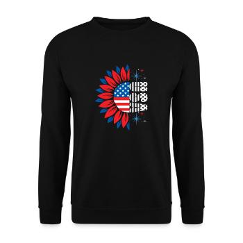 Berger allemand noir 4 juillet amoureux des chiens - Sweat-shirt Unisexe - noir - Devant - Alina (178cm) & Michal (187cm)