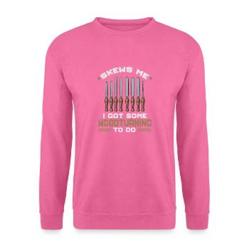 Turning Wood Lathe Lathe - Unisex Sweatshirt - pink - Front