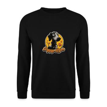 Black puppy - Unisex Sweatshirt - black - Front - Alina (178cm) & Michal (187cm)