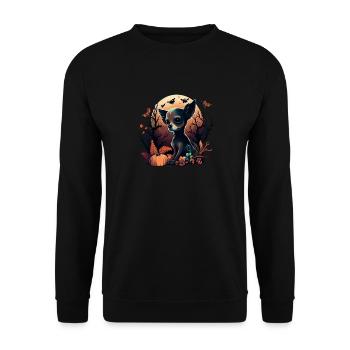 Chihuahua Costume d'Halloween - Citrouille - Sweat-shirt Unisexe - noir - Devant - Alina (178cm) & Michal (187cm)