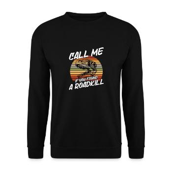 Lustiges Taxidermie und Tierpräparator Taxidermist - Unisex Pullover - Schwarz - Vorne - Alina (178cm) & Michal (187cm)