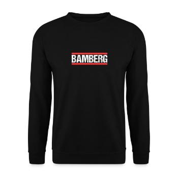 Bamberg Bambergerin Bamberger Stadt Bamberg - Unisex Pullover - Schwarz - Vorne - Alina (178cm) & Michal (187cm)