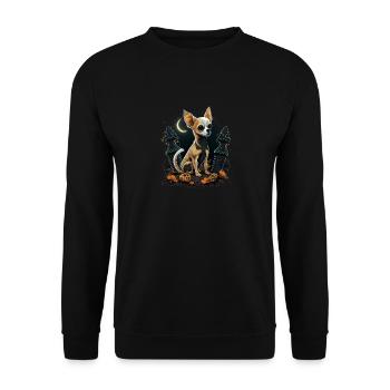 Chihuahua Costume d'Halloween - Citrouille - Sweat-shirt Unisexe - noir - Devant - Alina (178cm) & Michal (187cm)