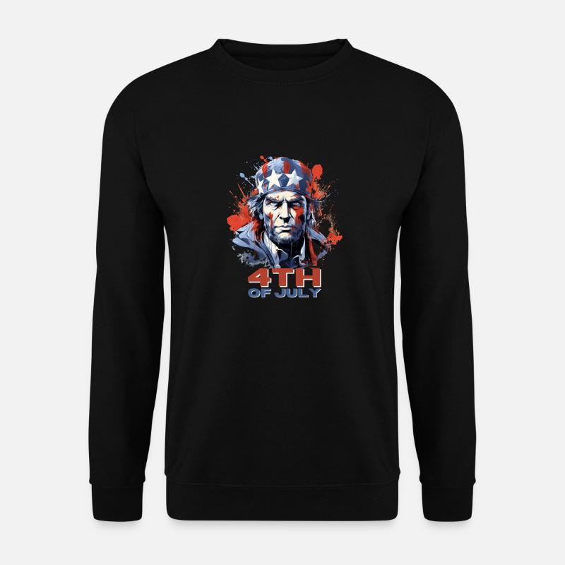 4th July USA - Unisex Sweatshirt - black