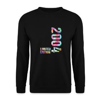 18 JAHRE 18. GEBURTSTAG LIMITED EDITION 2004 - Unisex Pullover - Schwarz - Vorne - Alina (178cm) & Michal (187cm)