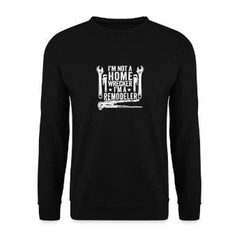 I'm not a destroyer, I'm a - Unisex Sweatshirt - black - Front - Alina (178cm) & Michal (187cm)