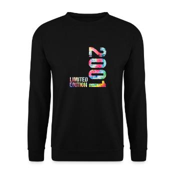 18 JAHRE 18. GEBURTSTAG LIMITED EDITION 2001 - Unisex Pullover - Schwarz - Vorne - Alina (178cm) & Michal (187cm)