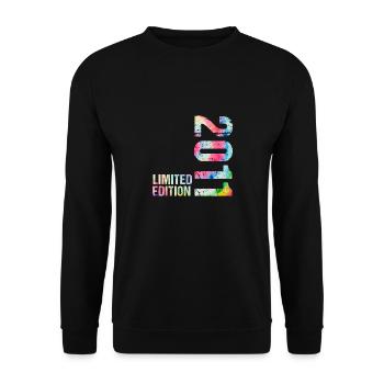 18 JAHRE 18. GEBURTSTAG LIMITED EDITION 2011 - Unisex Pullover - Schwarz - Vorne - Alina (178cm) & Michal (187cm)