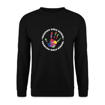 Vacation Bible School VBS Camp Vacation Bible - Unisex Sweatshirt - black - Front - Alina (178cm) & Michal (187cm)