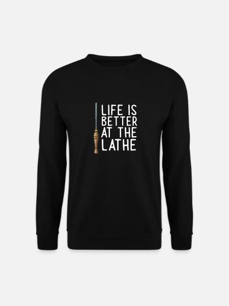 Turning Wood Lathe Lathe - Unisex Sweatshirt - black