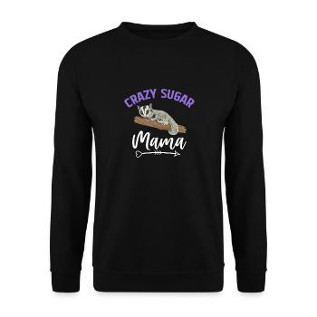 Short-headed glider Sugar Glider - Unisex Sweatshirt - black - Front - Alina (178cm) & Michal (187cm)