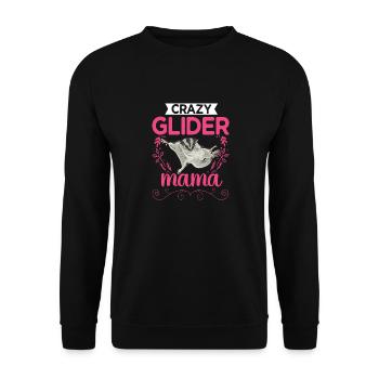 Short-headed glider Sugar Glider - Unisex Sweatshirt - black - Front - Alina (178cm) & Michal (187cm)